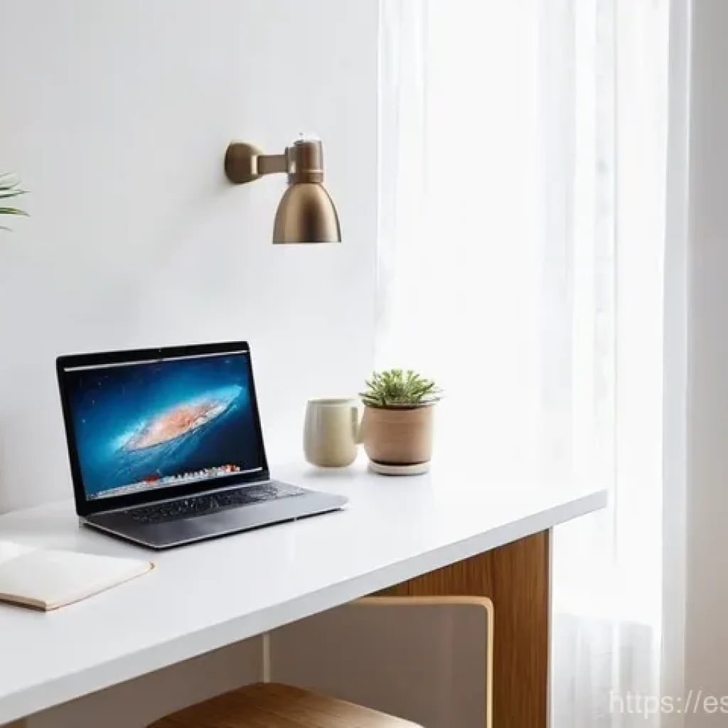 리빙월을 위한 두뇌 자극 요소 - **Natural Light and Focused Productivity**
"A bright, inviting home office space bathed in abund...