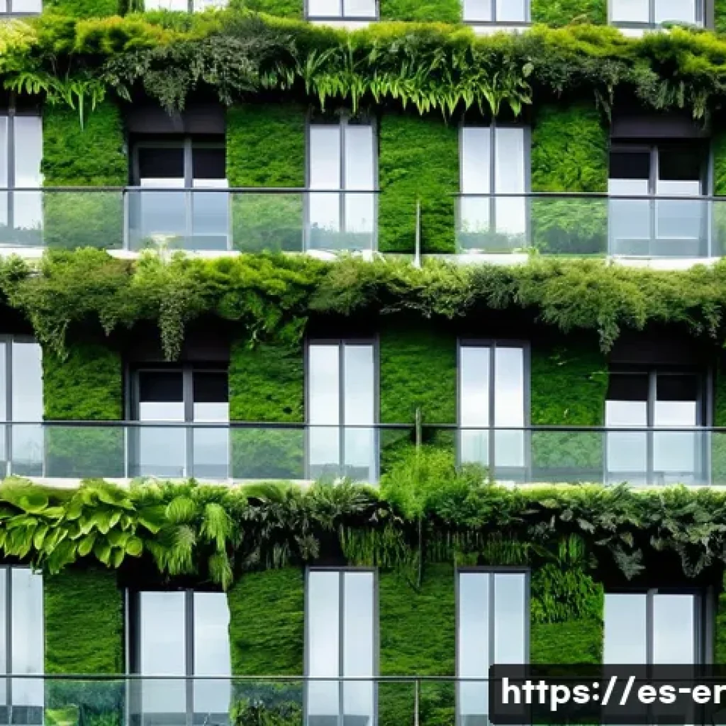 리빙월의 미래 디자인 전망 - **Urban Green Masterpiece:** A grand, architectural living wall spanning the entire facade of a cont...